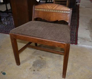Stanley Furniture Art Deco Waterfall Style Bedroom Vanity Chair,  Bench