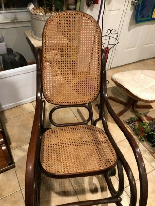 Vintage Bentwood Rocking Chair Rocker Mid Century Modern Thonet STYLE 3