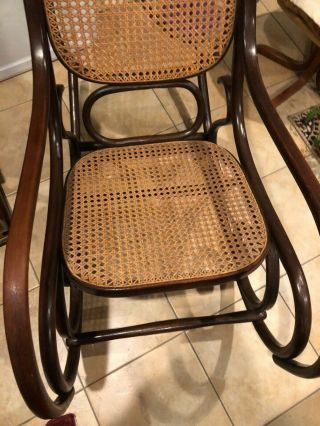 Vintage Bentwood Rocking Chair Rocker Mid Century Modern Thonet STYLE 4