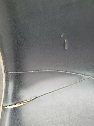 Pair Vintage Herman Miller Eames Naugahyde Fiberglass Shell Chair Swivel Base 9 6