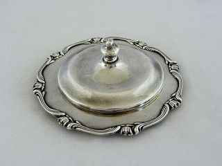 Vintage Camusso Peruvian Sterling 925 Esterlina Nut Dish Plate & Lid Water Lily