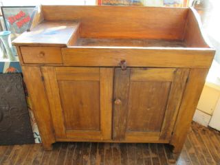 Antique Primitive Wood Dry Sink