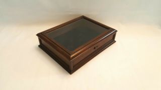 Antique Oak Table Top Display Cabinet / Vitrine Case,  Potentially By Gillows.