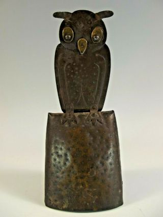 Hugo Berger Arts & Crafts Owl Hotel Bell - Goberg