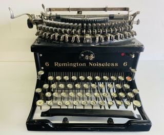 Vintage Remington Noiseless 6 Typewriter - Missing Cover