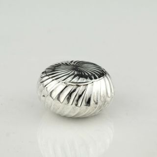 Antique French Solid Sterling Silver Snuff Box.