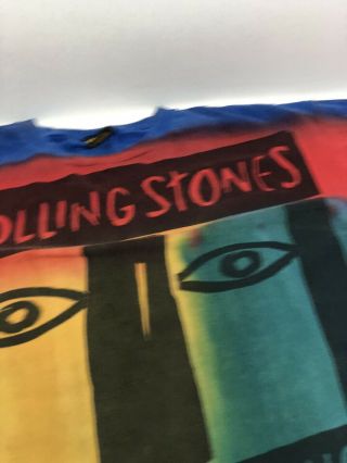 Rolling Stones Voodoo Lounge Tour T Shirt Vintage 1994 Tie Dye USA XXL 2XL 3