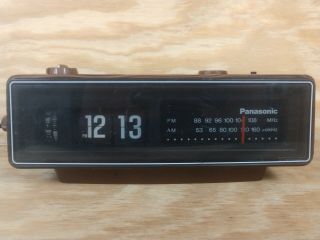 Panasonic Rc - 6030 Flip Clock Radio 1970 Groundhog Day Bulb Installed