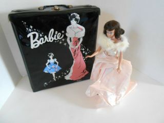 Vintage 1962 Barbie Doll Case With Midge Doll Clothes Accessories Loaded