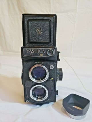 Vintage Yashica Mat - 124 G Medium Format 6x6 Tlr Camera W/ Case From Japan