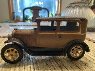 Vintage 1920’s Arcade Cast Iron Ford Model T Coupe 6” Please See Photo