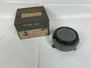 Vintage Ww2 Raf Royal Air Force Spitfire P11 Compass 1940’s Fighter Plane Boxed