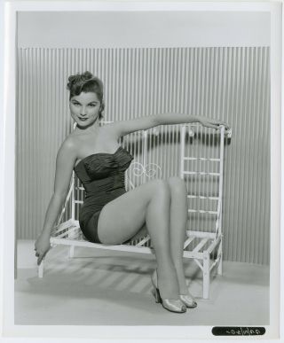 Gorgeous Pin - Up Bombshell Debra Paget Vintage 50s Frank Worth Glamour Photograph
