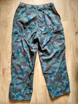 Vintage East German Ddr Gdr Blumentarn Army Camo Camouflage Pants
