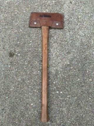 Vintage Norlund Trail Blazer Double Bit Axe With Sheath And Handle
