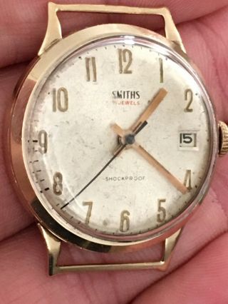 Smiths 9ct Gold Vintage Men’s Watch