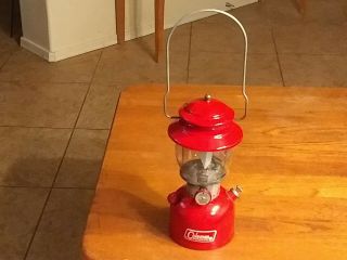 Vintage Coleman Lantern 200a Sunshine Of The Night Red Dated 5 - 70 Single Mantle