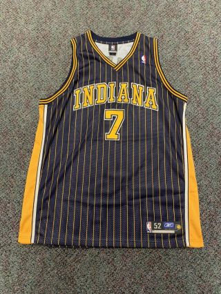 Reebok Authentic Indiana Pacers Jermaine Oneal Nba Retro Vtg Vintage Jersey 52