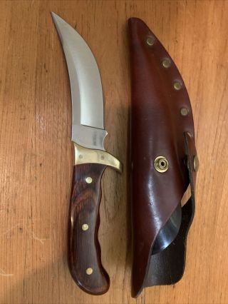 Vintage Buck Kalinga Fixed Blade Knife With Sheath