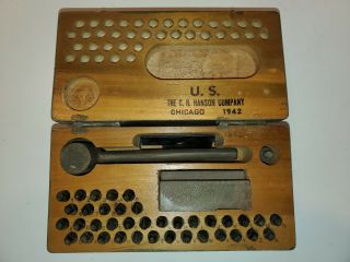 Vintage Wwii C.  H.  Hanson Co Stamping Kit 1942 - Own A Piece Of History Today