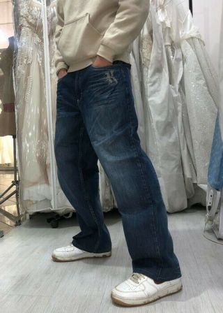 Vintage Karl Kani 90s Pockets Logo Jeans hip hop Notorius 2pac 2