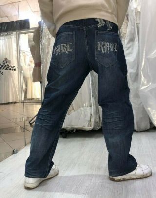 Vintage Karl Kani 90s Pockets Logo Jeans hip hop Notorius 2pac 3