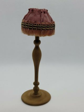 Dollhouse Miniature Fao Schwarz Antique Floor Lamp Shade W Tag