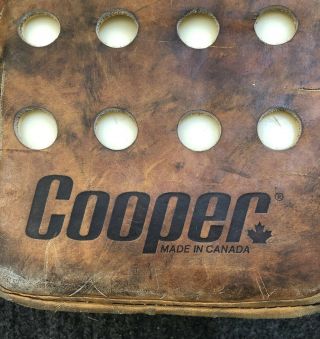 Vintage Cooper GM12 PF Goalie Blocker Leather Ice Hockey 2