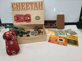 Vintage Cox Slot Car Cheetah 1:24 Slot Car W/ Motor Lotus Parts