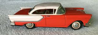 1957 Rare Vintage Tin Friction 1957 Ford Made In Japan By Ichiko Friction