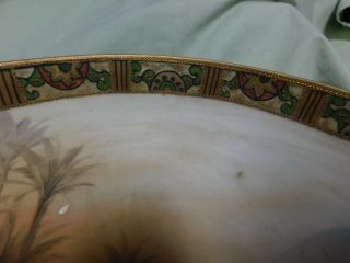Vintage Scenic Nippon 2 Handle 2 piece Punch Bowl 3
