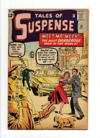 Tales Of Suspense 36 Fn - 5.  5 Vintage Marvel Pre - Hero Horror Kirby Silver 12c