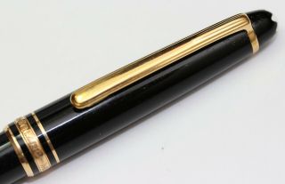 Vintage Montblanc Meisterstuck Fountain Pen W/ 14k Gold Nib - Authentic