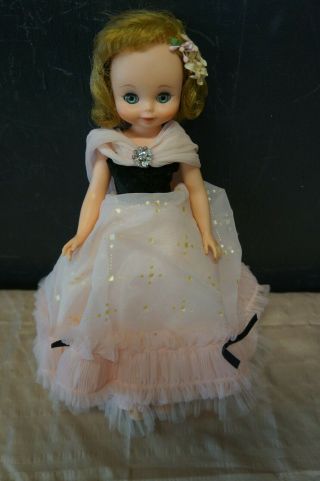 Vintage 14 " Betsy Mccall Doll Dressed In Formal Outfit 1958