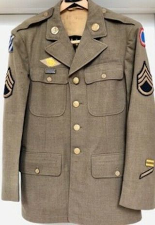 Rare Vintage Authentic Wwii Military Jacket Uniform.  1940’s