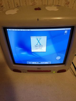 Rare Apple Imac M5521 Vintage Computer Ruby Red G3 All In One