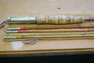 vintage bamboo fly rod Goodwin Granger & Co.  9050 9ft.  3/2 W/ bag & tube 2