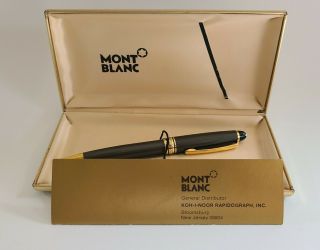 Vintage Montblanc Meisterstuck Pix Ballpoint Pen Gray Koh - I - Noor