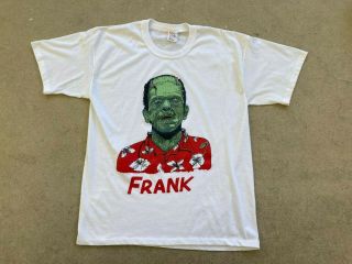 Vintage 80s Frankenstein T - Shirt Xl Single Stitch Frank Ken Brown