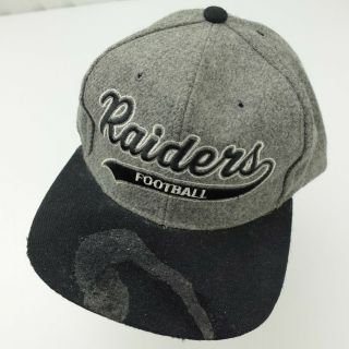 Vintage Raiders Wool Script Starter Cap Hat Snapback Baseball Adult Football