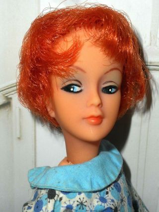 Vintage Barbie Rare Vhtf Carrot Orange Tina Cassini Doll Dress Stand Heels Purse