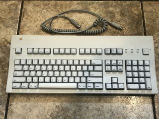 Vintage Apple Extended Keyboard Ii Adb M3501 W/ Cable Fully Alps