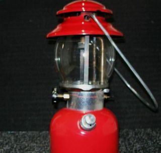 Vintage Coleman 200a Lantern 3 / 78 Red Pyrex Globe