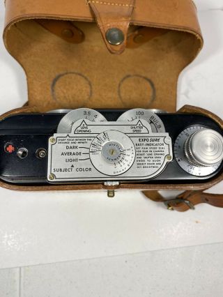 VTG SAWYER VIEWMASTER Personal/Stereo Camera and Flash Attachment & Leather case 3