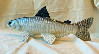 Carl Christiansen Large 12 " Lake Herring Fish Decoy