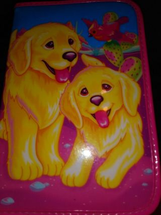 Vintage Lisa Frank Casey And Caymus Mini Binder Stationery Zip Ups - Stickers