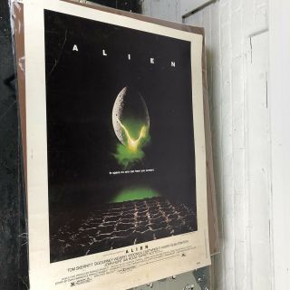 Vintage 1979 Alien Movie Poster 30 X 40 Horror Monster