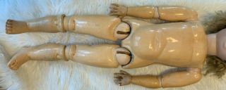 Large Antique A & M German Bisque Doll Parts 3