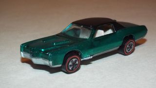 Vintage 1968 Hot Wheels Redline Green Custom Eldorado In Nr