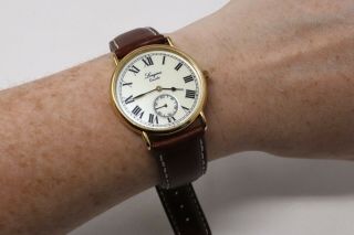 Vintage Gents Gold Plated Longines Charleston Quartz Wristwatch A/f 30016